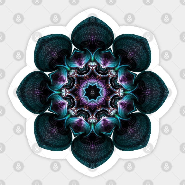 Fractal Mandala Sticker by Manafold